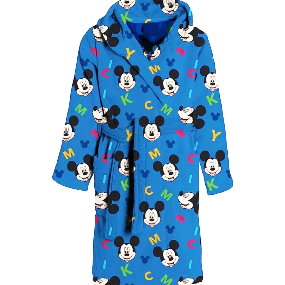 Accappatoio bambino spugna con cappuccio Disney Mickey Mouse