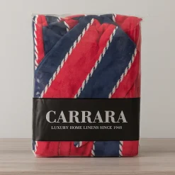 Accappatoio Carrara in spugna con cappuccio PRASLIN bordeuax