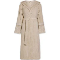 Accappatoio donna con cappuccio PIP STUDIO Soft Zellige spugna khaki