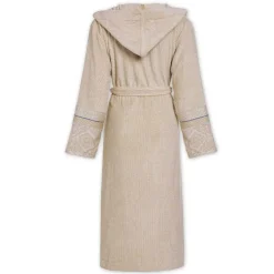 Accappatoio donna con cappuccio PIP STUDIO Soft Zellige spugna khaki