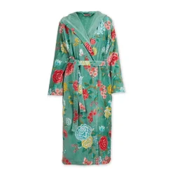 Accappatoio donna spugna con cappuccio PIP STUDIO Good Evening verde