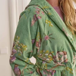 Accappatoio donna spugna PIP STUDIO Secret Garden verde