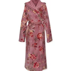 Accappatoio donna spugna PIP STUDIO Secret Garden malva