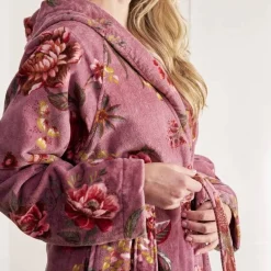 Accappatoio donna spugna PIP STUDIO Secret Garden malva