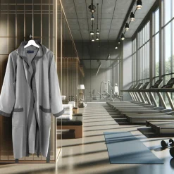 Accappatoio in Microfibra Antracite Grigio - Milano - Perfetto per Sport e Viaggi