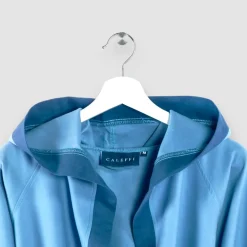 Accappatoio in Microfibra Azzurro Blu - Roma - Perfetto per Sport e Viaggi