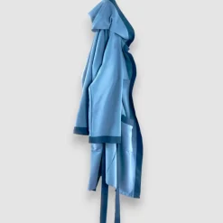 Accappatoio in Microfibra Azzurro Blu - Roma - Perfetto per Sport e Viaggi