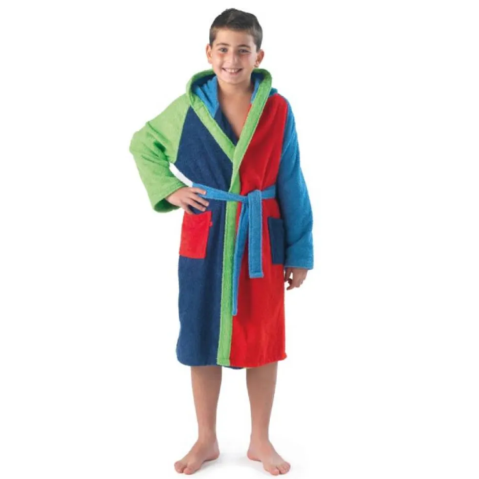 Accappatoio JUNIOR bambino/ragazzo con cappuccio GABEL Joker multicolor