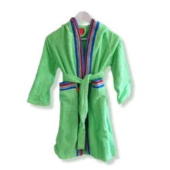 Accappatoio JUNIOR spugna con cappuccio GABEL Pongo verde