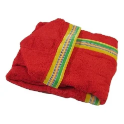 Accappatoio JUNIOR spugna con cappuccio GABEL Pongo rosso