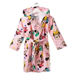 Accappatoio Minnie fiocco DISNEY Bambina rosa con cappuccio