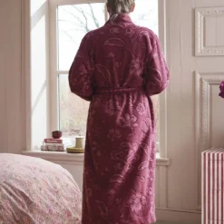 Accappatoio sciallato donna spugna PIP STUDIO Jasmin jacquard malva