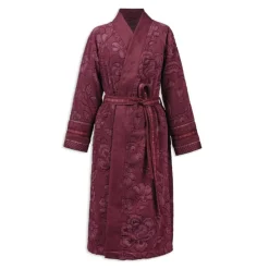 Accappatoio sciallato donna spugna PIP STUDIO Jasmin jacquard malva