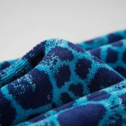Accappatoio UNISEX Carrara in spugna con cappuccio OCEAN blu