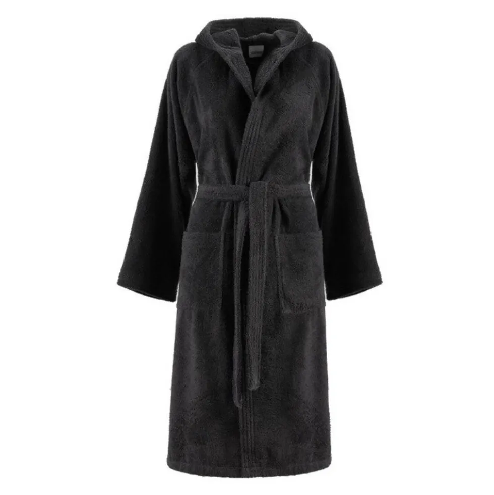 Accappatoio UNISEX con cappuccio Bassetti Pop Color Ardesia G1