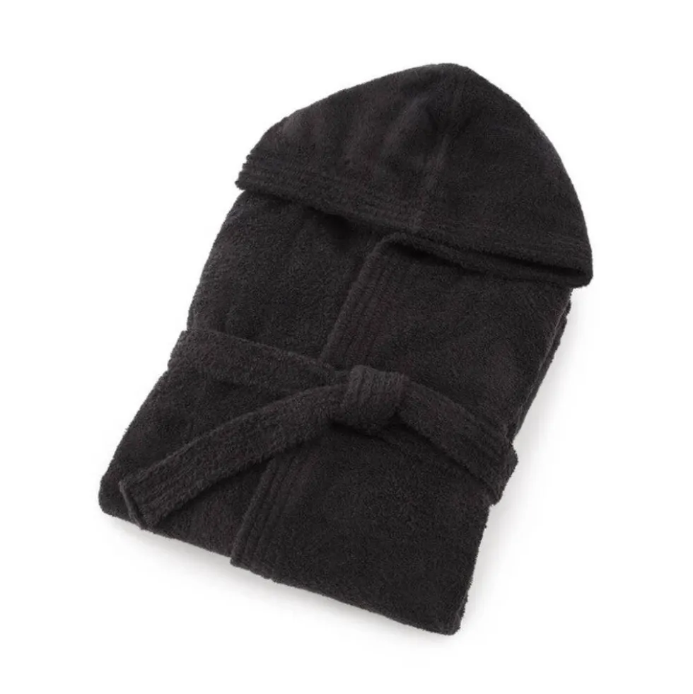 Accappatoio UNISEX con cappuccio Bassetti Pop Color Ardesia G1
