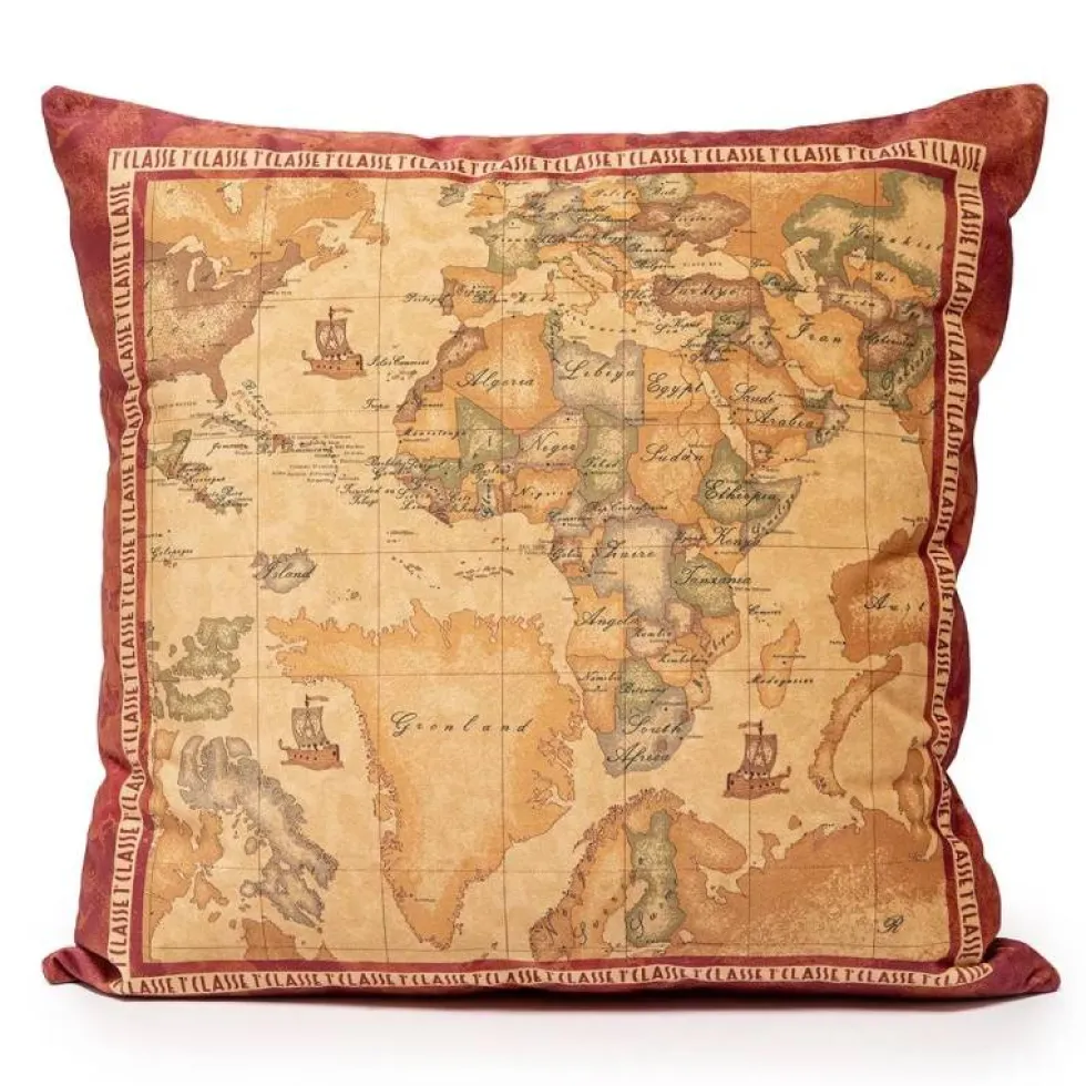 ALVIERO MARTINI cuscino arredo in velluto 1classe Geo Classic RED