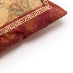 ALVIERO MARTINI cuscino arredo in velluto 1classe Geo Classic RED