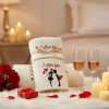 Asciugamani in cotone I Love You idea regalo romantica