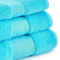Asciugamani sfusi - ospite- viso- telo Bassetti POP COLOR turchese T5