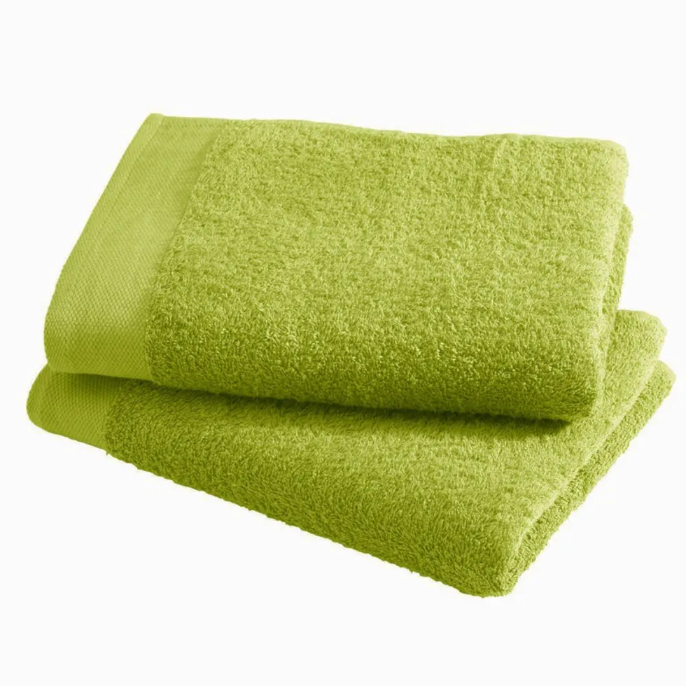 Asciugamano con ospite da bagno Happidea 460 gr Verde