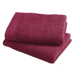 Asciugamano con ospite da bagno Happidea 460 gr Amarena