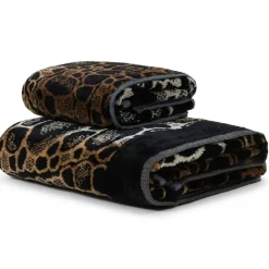 Asciugamano e ospite Bagno Lusso Carrara Ocean animalier bruciato