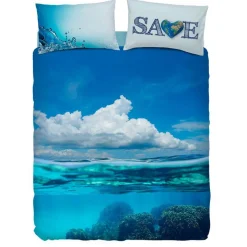Bassetti Completo Copripiumino SAVE- Copripiumini MAR DEI TROPICI