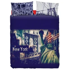 Bassetti Completo Copripiumino NY - Copripiumini Stars and Stripes