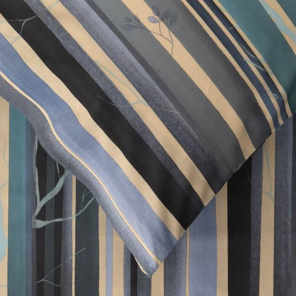 BASSETTI | Completo copripiumone Grove B2 blu piazza e mezza