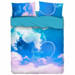 Bassetti completo di lenzuola con effetto copriletto SKY LOVE