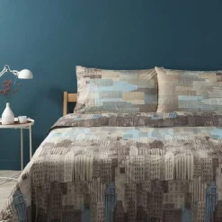 Bassetti completo lenzuola in cotone City Now 41 beige