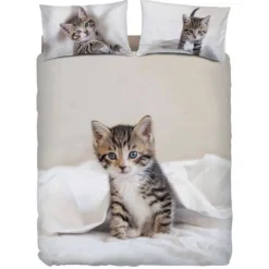 Bassetti Copripiumino completo BIRBA gattino in puro cotone