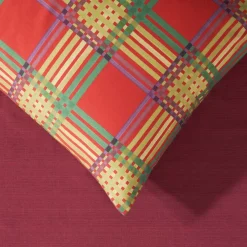 Bassetti Copripiumino Piazza e mezza Weaving Rosso Multicolore