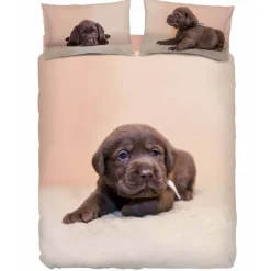 Bassetti Copripiumino Singolo Cuccioli Labrador color Chocolate