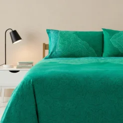 Bassetti Dolceacqua V1 verde: Lenzuola-Copriletto di Alta Qualità