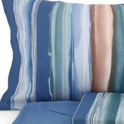 Bassetti Extension B1 | Completo Lenzuola Matrimoniale Sfumato Blu