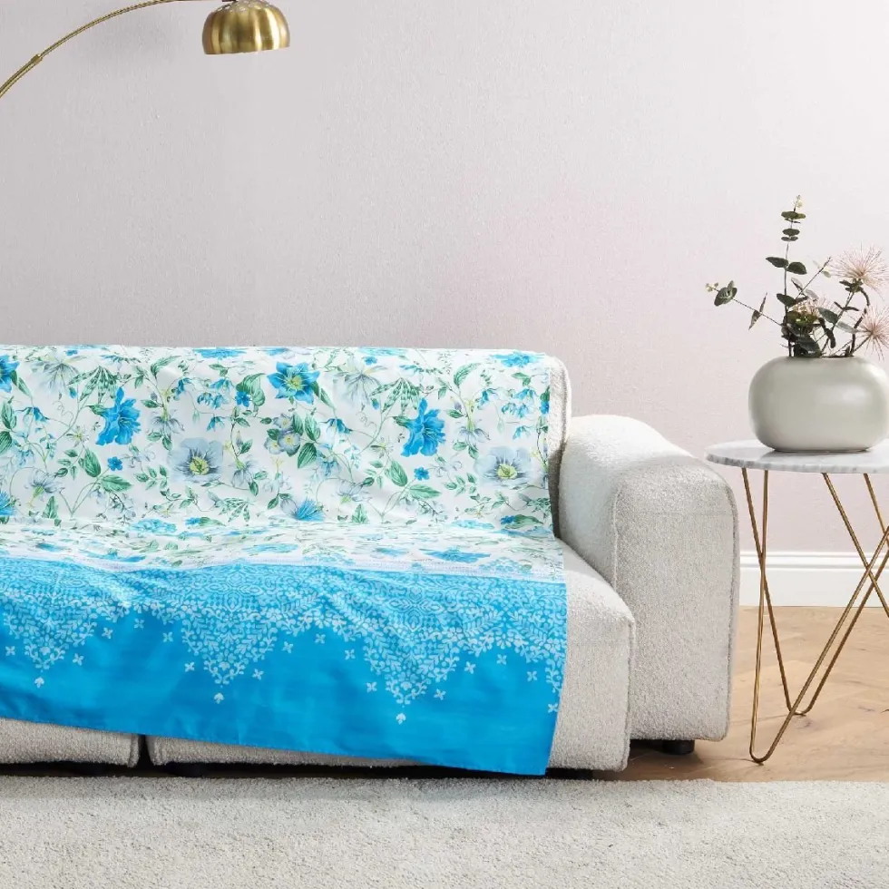 Bassetti Granfoulard Casablanca C1 Blu - Telo Arredo 350x270 cm