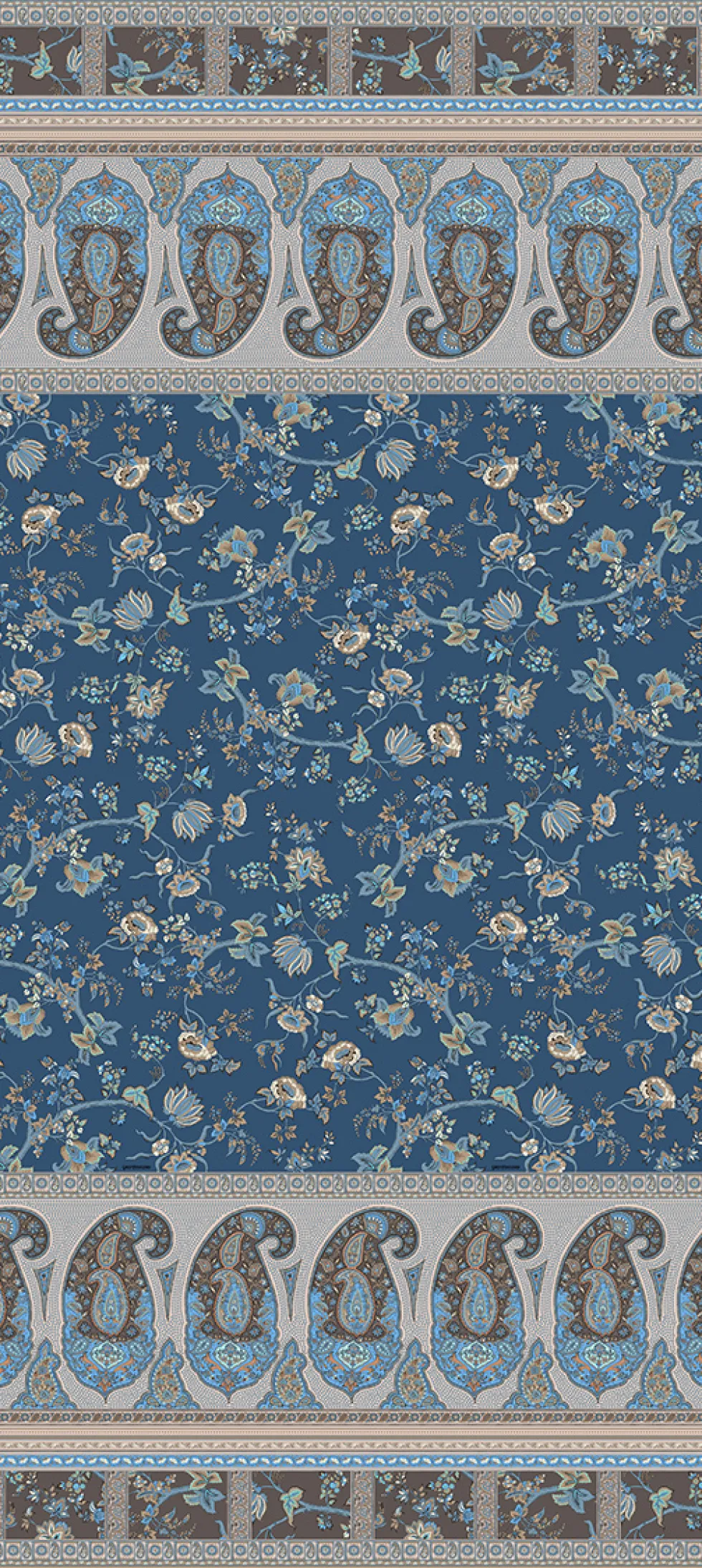 Bassetti Granfoulard Genova B1 telo arredo sui toni del blu 350x270