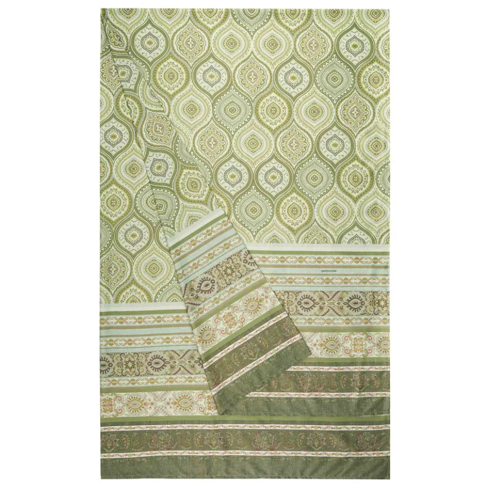 Bassetti Granfoulard Hanbury V1 - Eleganza Naturale Verde Oliva e Muschio