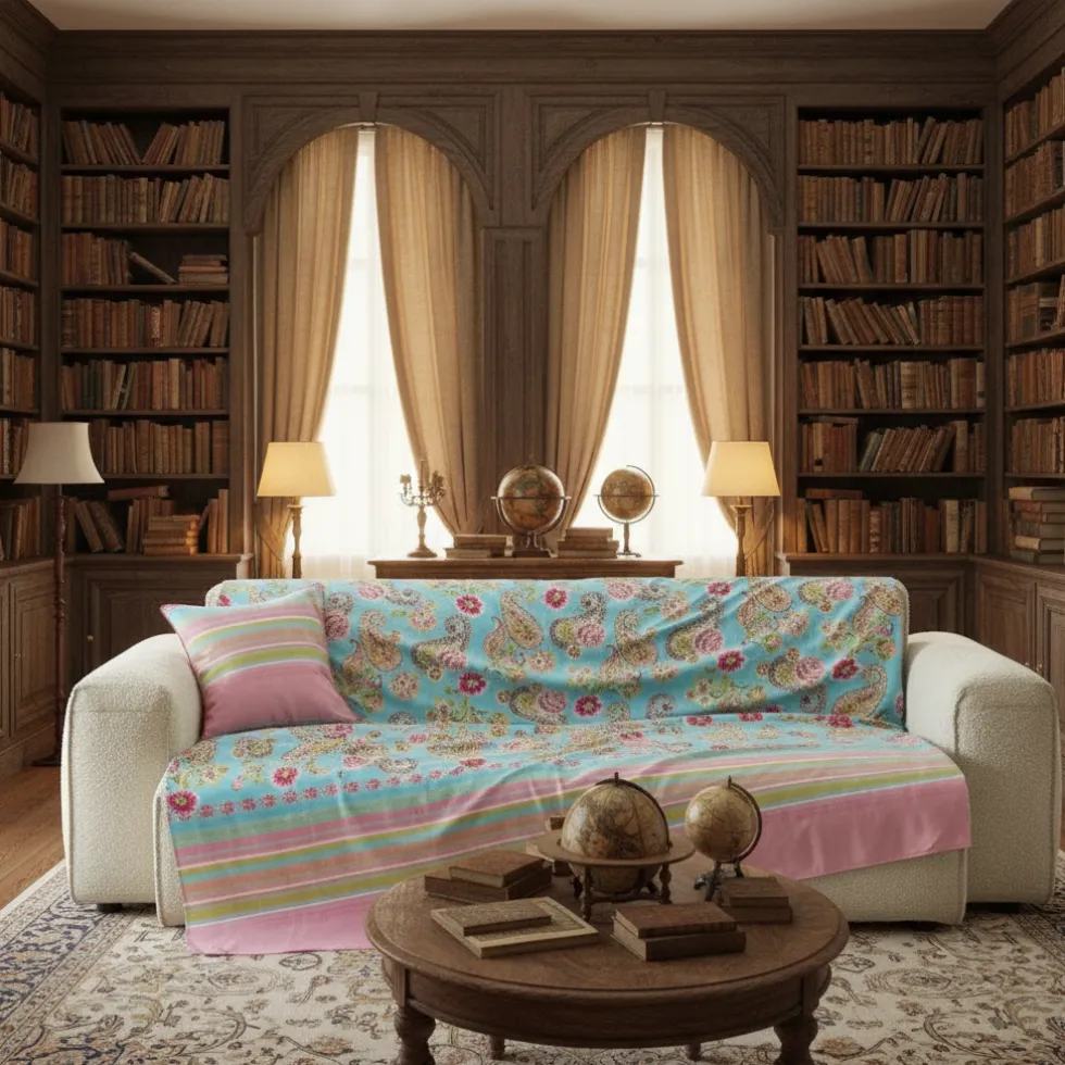 Bassetti Granfoulard Telo Arredo 270x270 Rapallo Turchese Copridivano