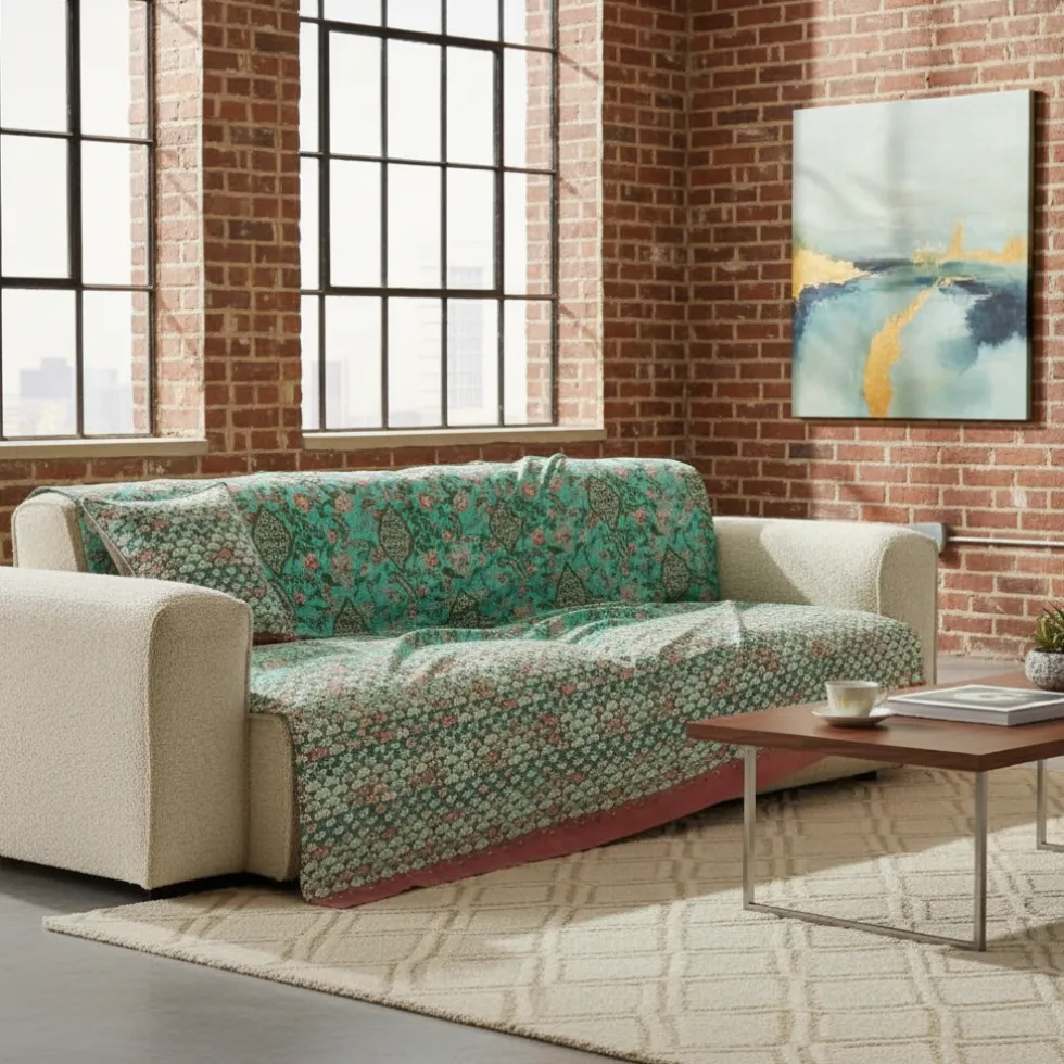 Bassetti Granfoulard Telo Arredo 350x270 Tigullio Verde Acqua Copridivano