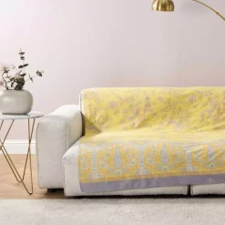 Bassetti Granfoulard Telo arredo Indian Roses Y1 fantasia cachemire giallo