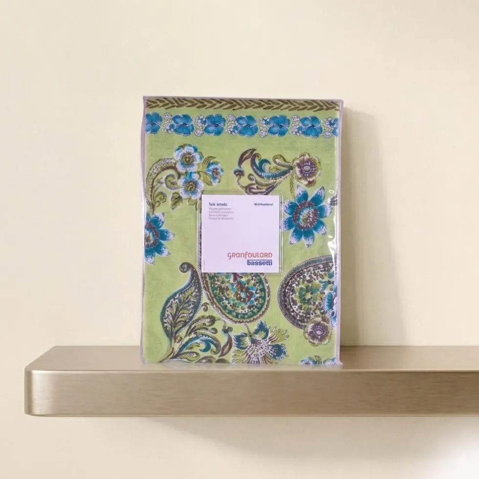 Bassetti Granfoulard Telo Arredo 180x270 Rapallo Verde Giada Copripoltrona