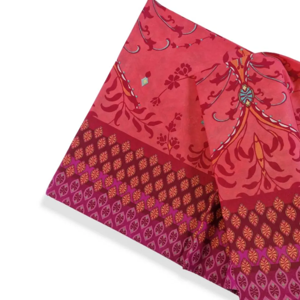 Bassetti Granfoulard - Telo Arredo Arabescato Fucsia Arancio ORTIGIA O1