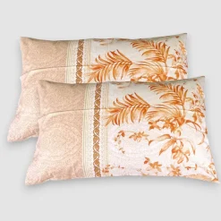 Bassetti Lenzuola matrimoniali cotone Ibiscus Tattoo Caramello – collezione Granfoulard PE