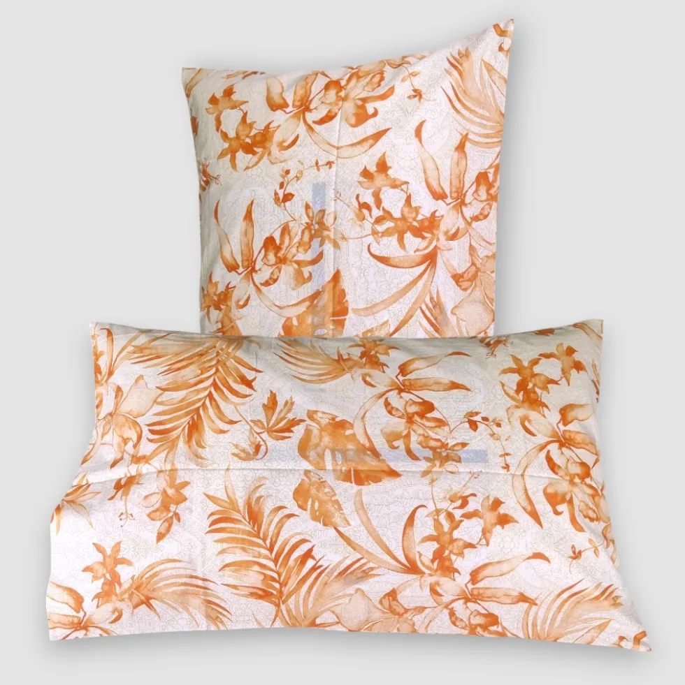 Bassetti Lenzuola matrimoniali cotone Ibiscus Tattoo Caramello – collezione Granfoulard PE