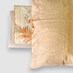Bassetti Lenzuola matrimoniali cotone Ibiscus Tattoo Caramello – collezione Granfoulard PE