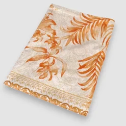 Bassetti Lenzuola matrimoniali cotone Ibiscus Tattoo Caramello – collezione Granfoulard PE