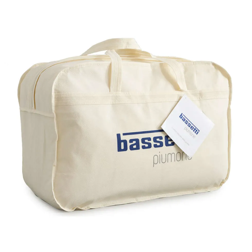 Bassetti piumino invernale + primaverile in microfibra 4 stagioni Made in Italy
